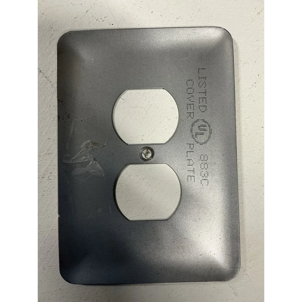 Baseball Heavy Steel Wall Plug In Plate Cover Man Cave